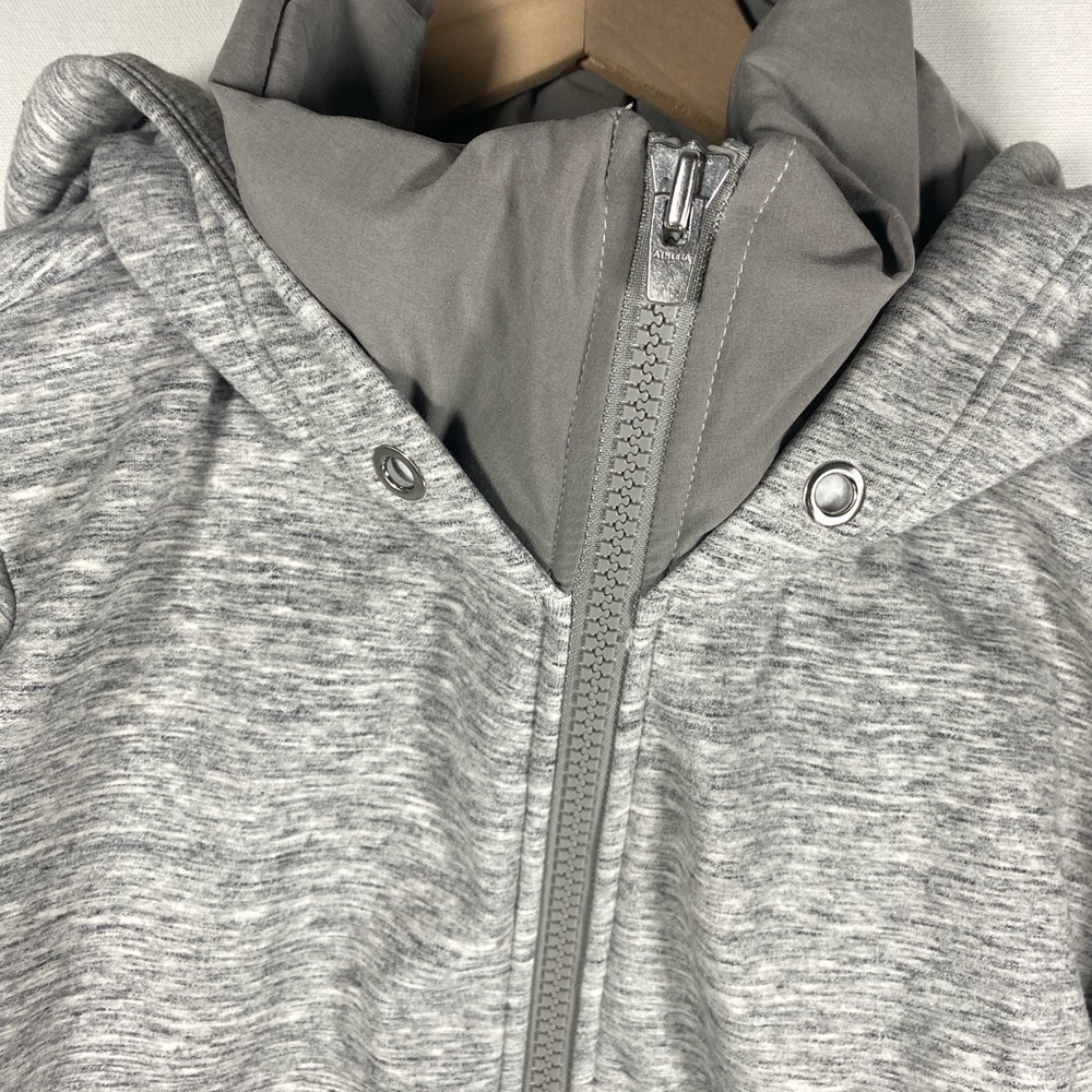 Athleta gray‎ jacket LARGE zip up - Picture 12 of 12